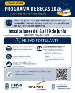 Becas ERAMINE nuevos